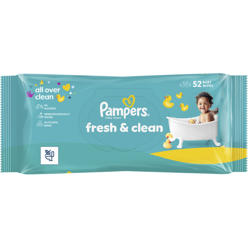 Pampers Fresh clean wipes - 52pcs
