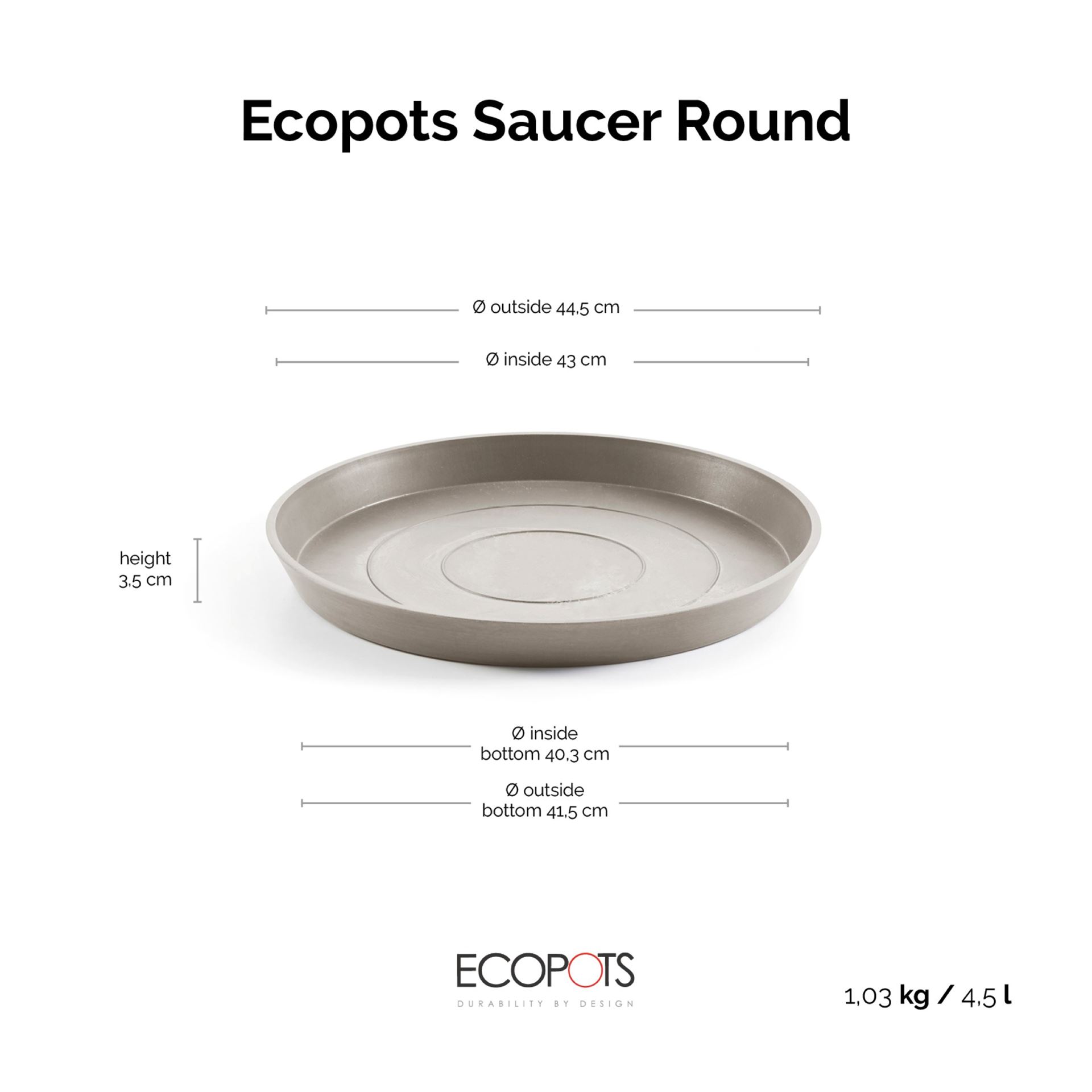 Ecopots-onderschotel-rond-taupe-50-cm-H3-5-cm