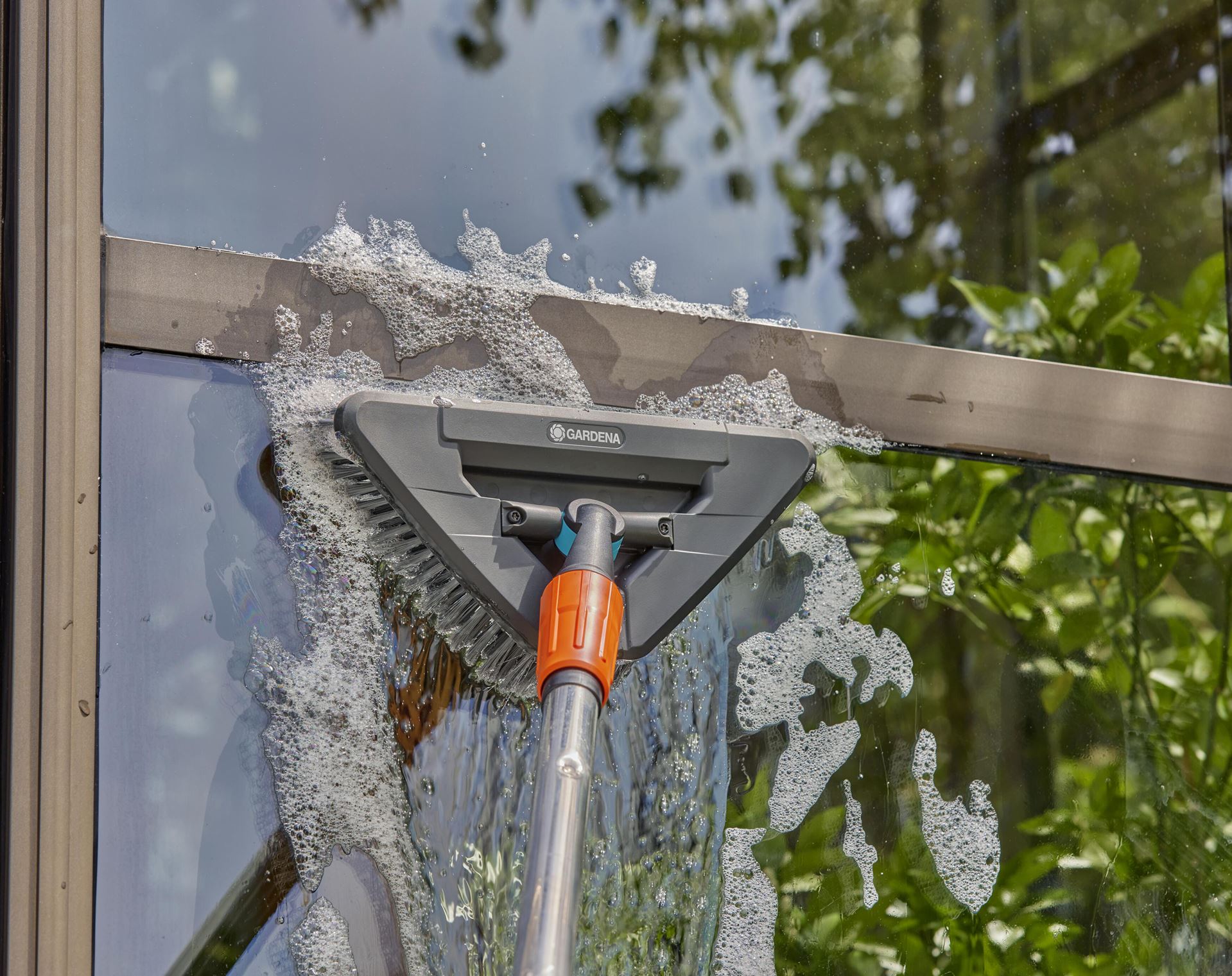 GARDENA Cleansystem zachte steelborstel Soft Flex - Voor grote en kwetsbare oppervlakken Cleansystem-borstel-zacht-flex