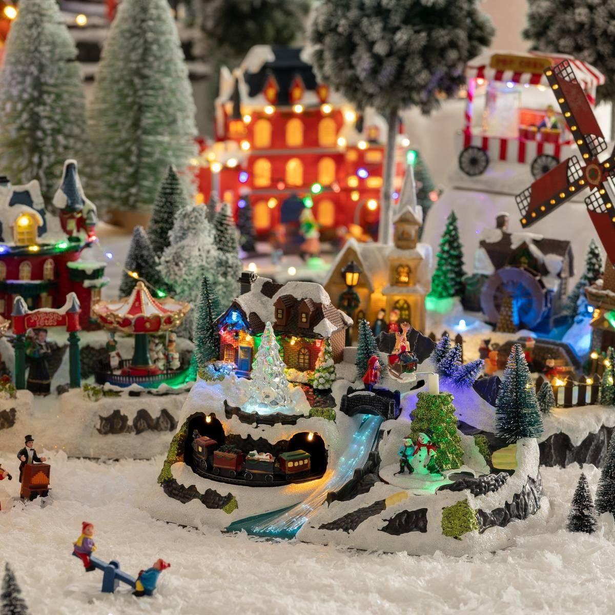 kerstdorp-trein-31x19x19cm