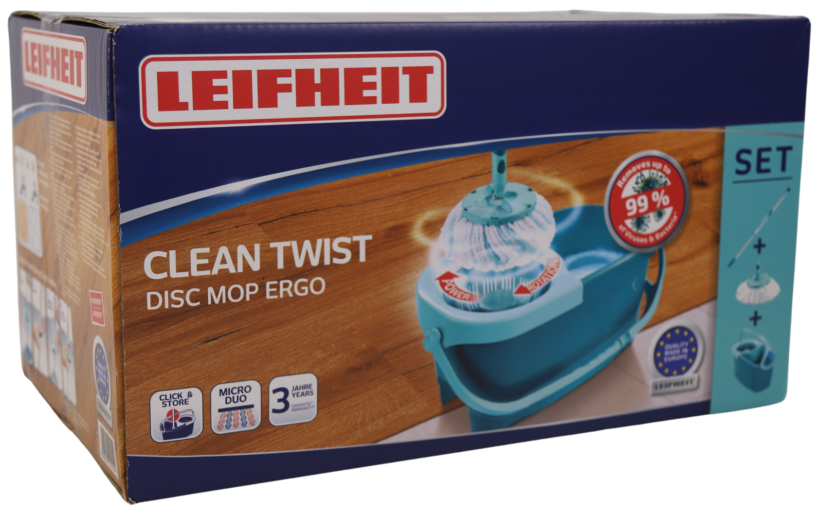 Leifheit CLEAN TWIST set met mop en emmer