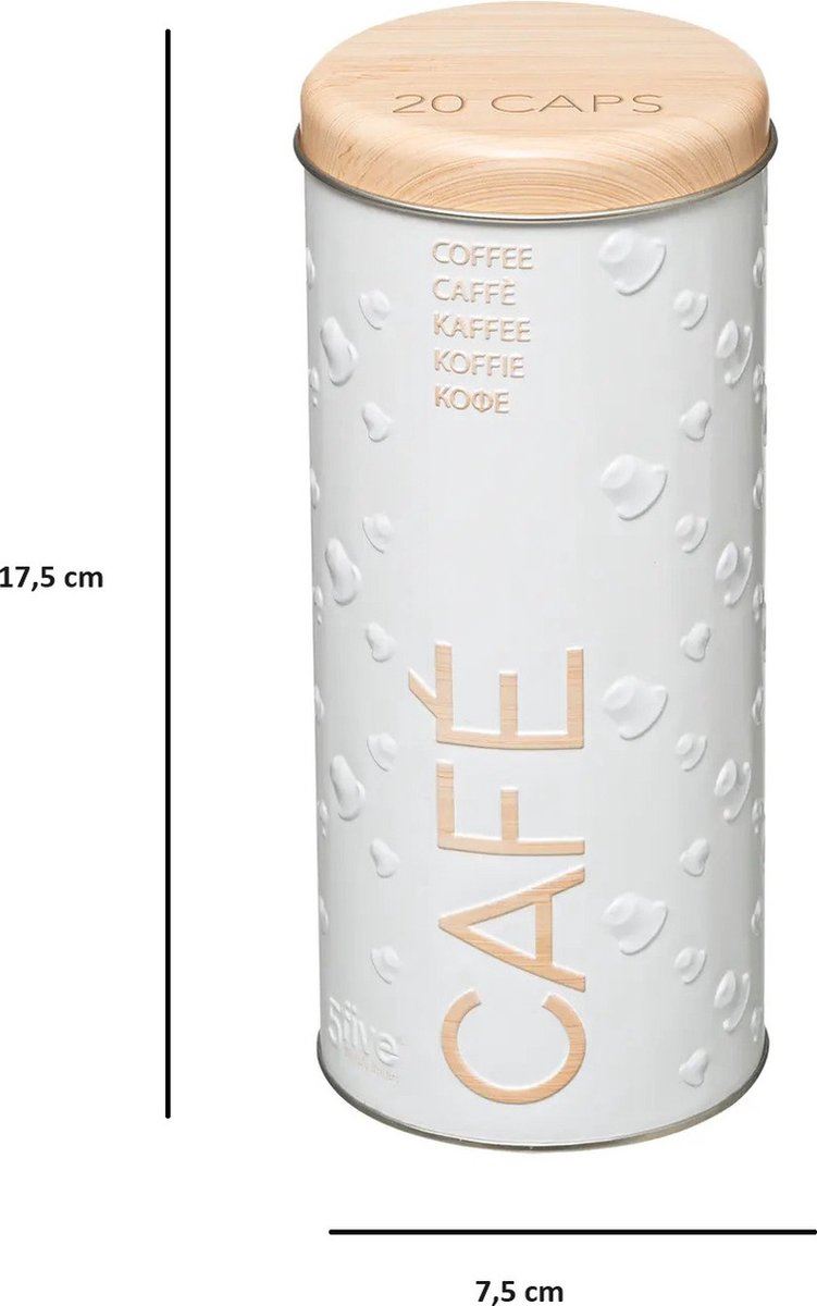 Opbergdoos-voorraadbus-koffie-pads-20-pads