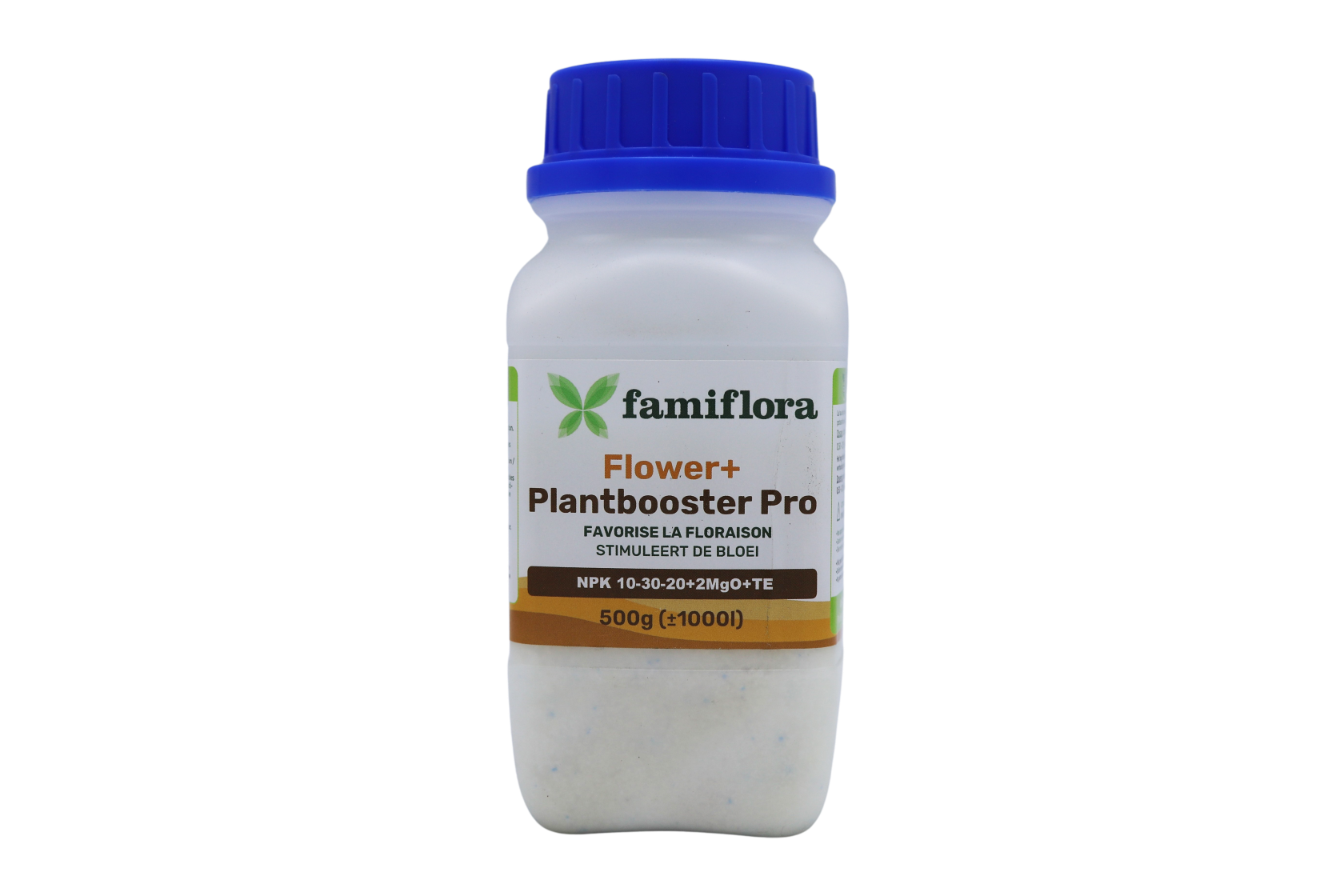 Famiflora Flower + Plantbooster Pro fertilisant 500g - pour plantes d'intérieur et d'extérieur et hydroponique/éoroponique
