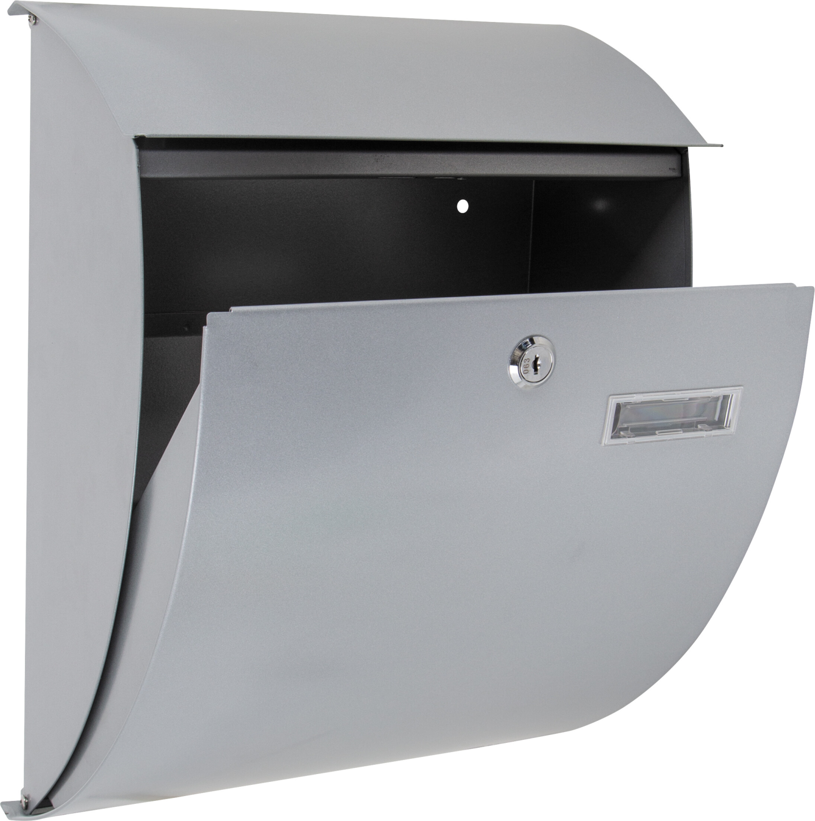 Practo Garden sheffield silver - Boîte aux lettres en acier peint - 16,5x31x40,5cm