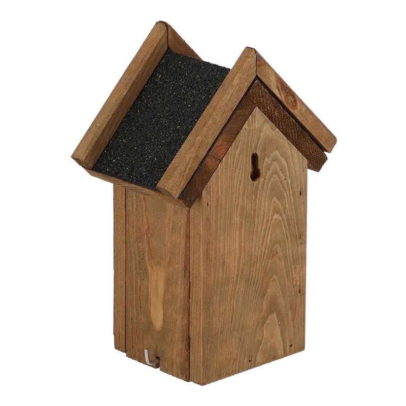 Esschert Design nesting box wren bitumen roof - LxWxH: 15,7x10,9x22,4cm Nestkast-winterkoning-bitumen-dak