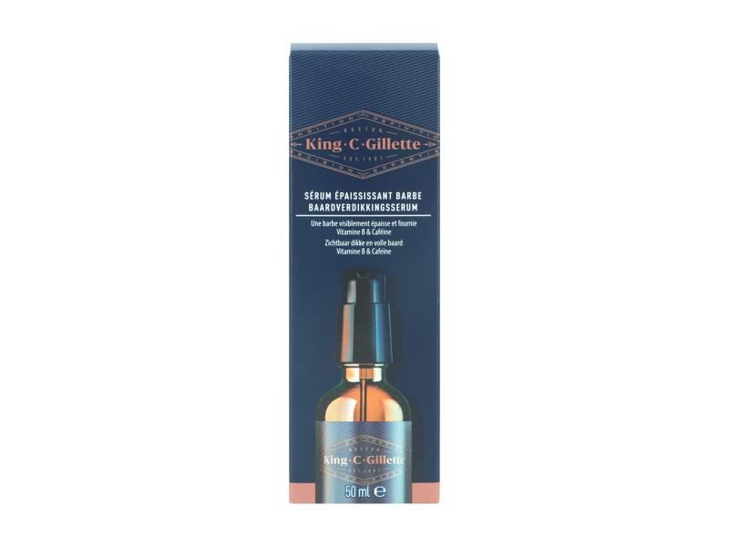 King C. Gillette Beard Thickening Serum - 50 ml - Full beard in 14 days - Nurturing