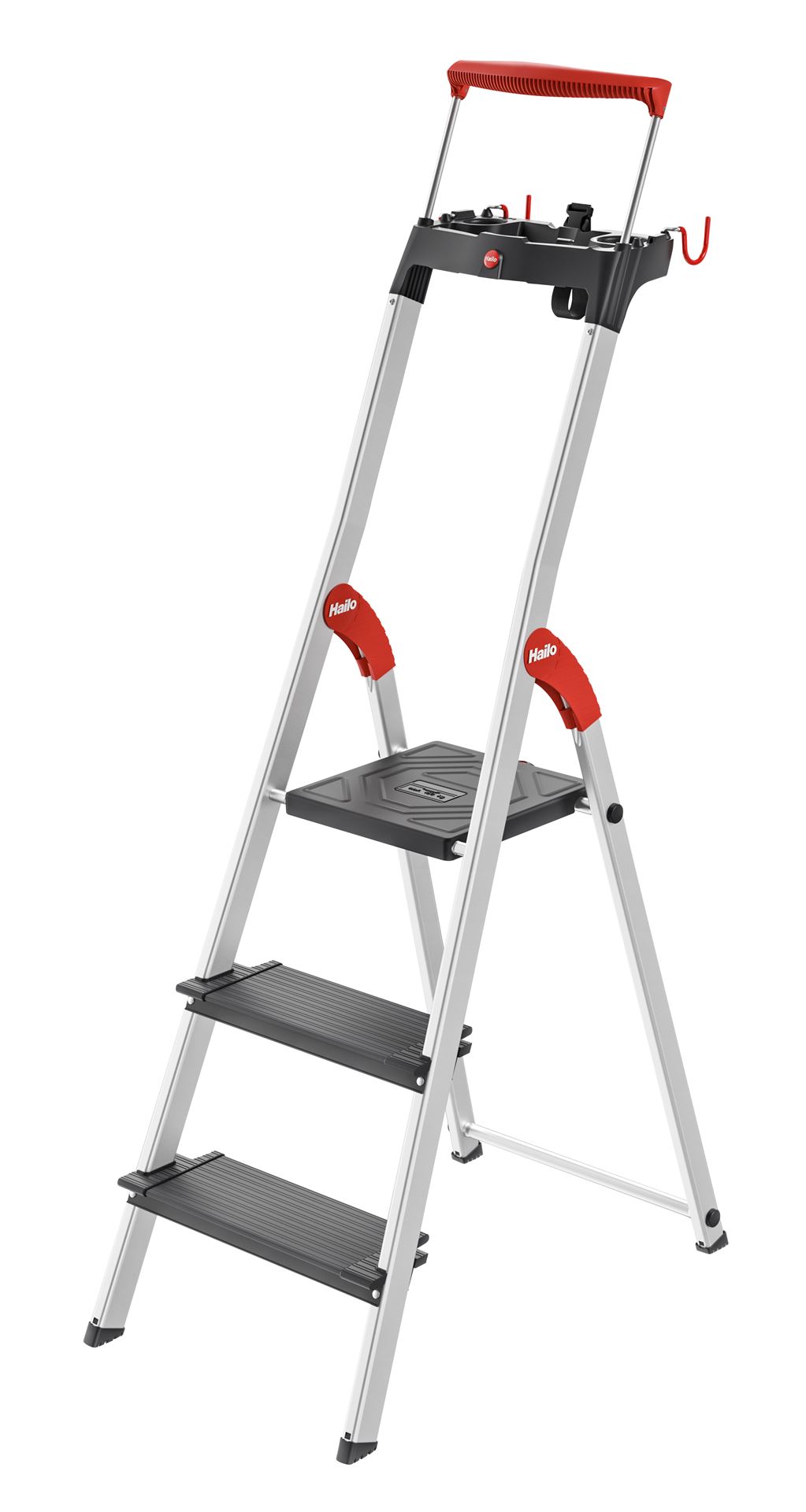 Hailo hailo l100 topline (5*) Aluminum - Stepladders - 70x42x1,43cm L100-topline-3-treden