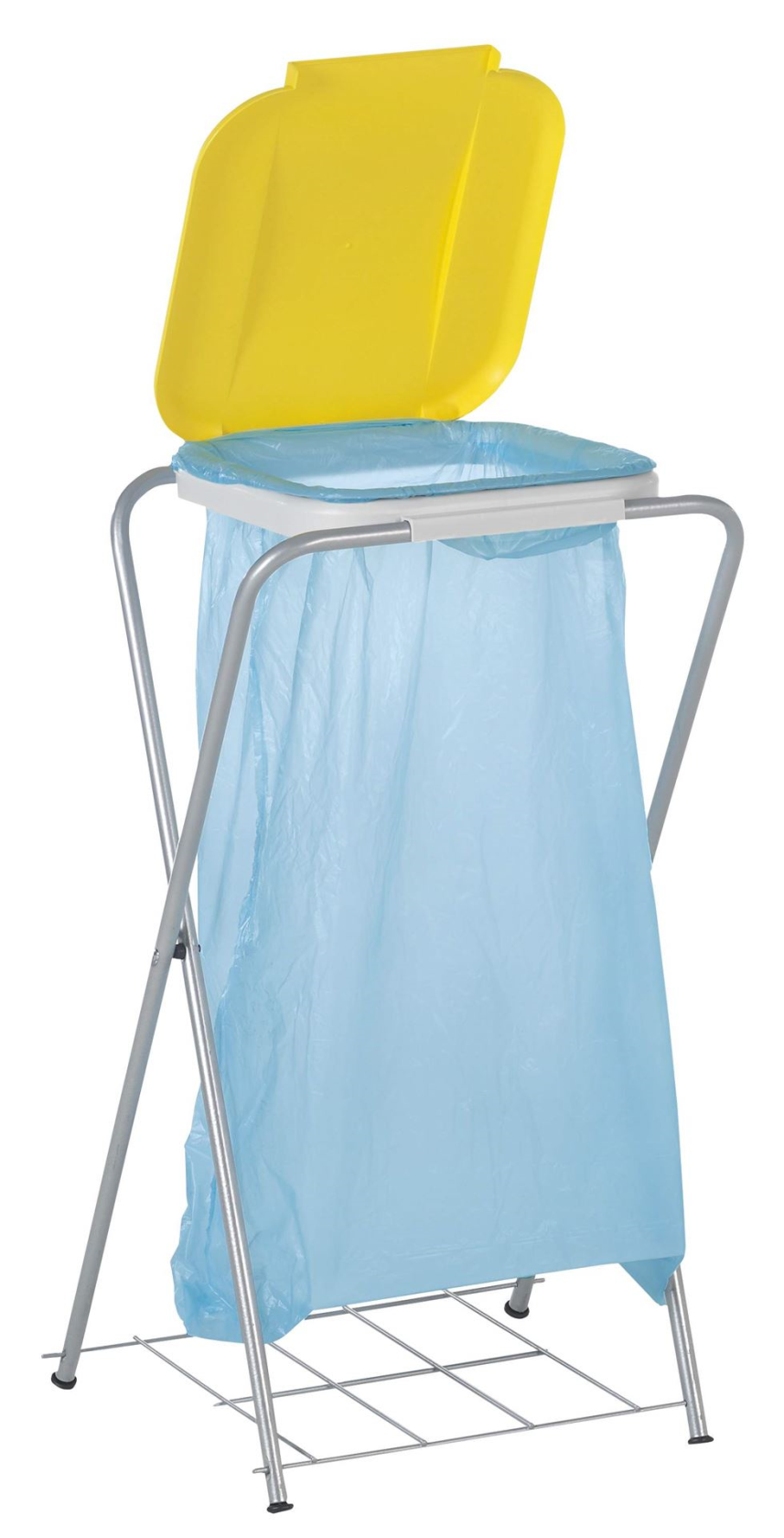 Practo Home garbage bag holder with grid gray - Household waste - 37x43x81,5cm - single - 130 liters