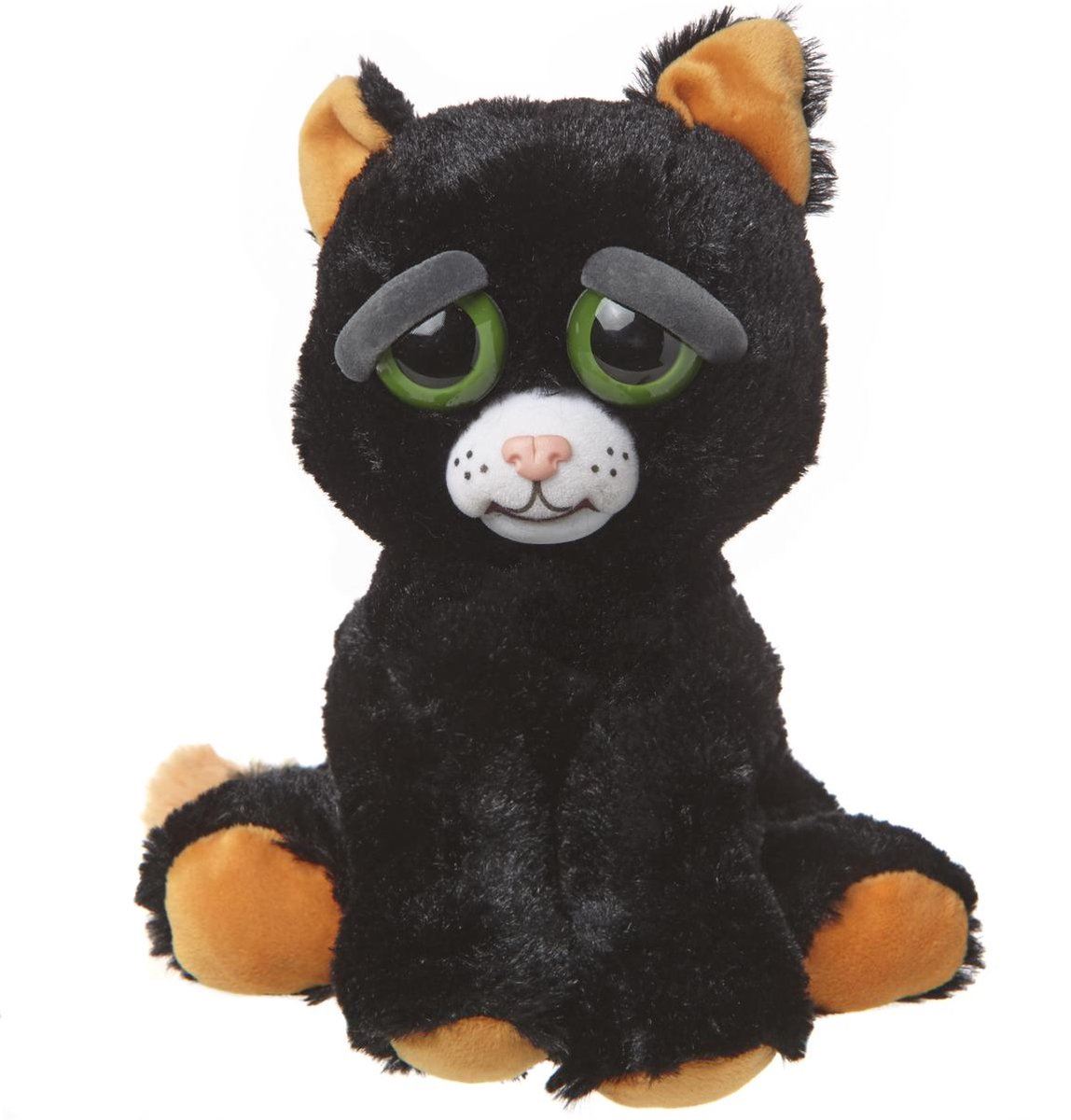 Feisty-Pets-knuffel-zwarte-kat-19cm-Black-Cat