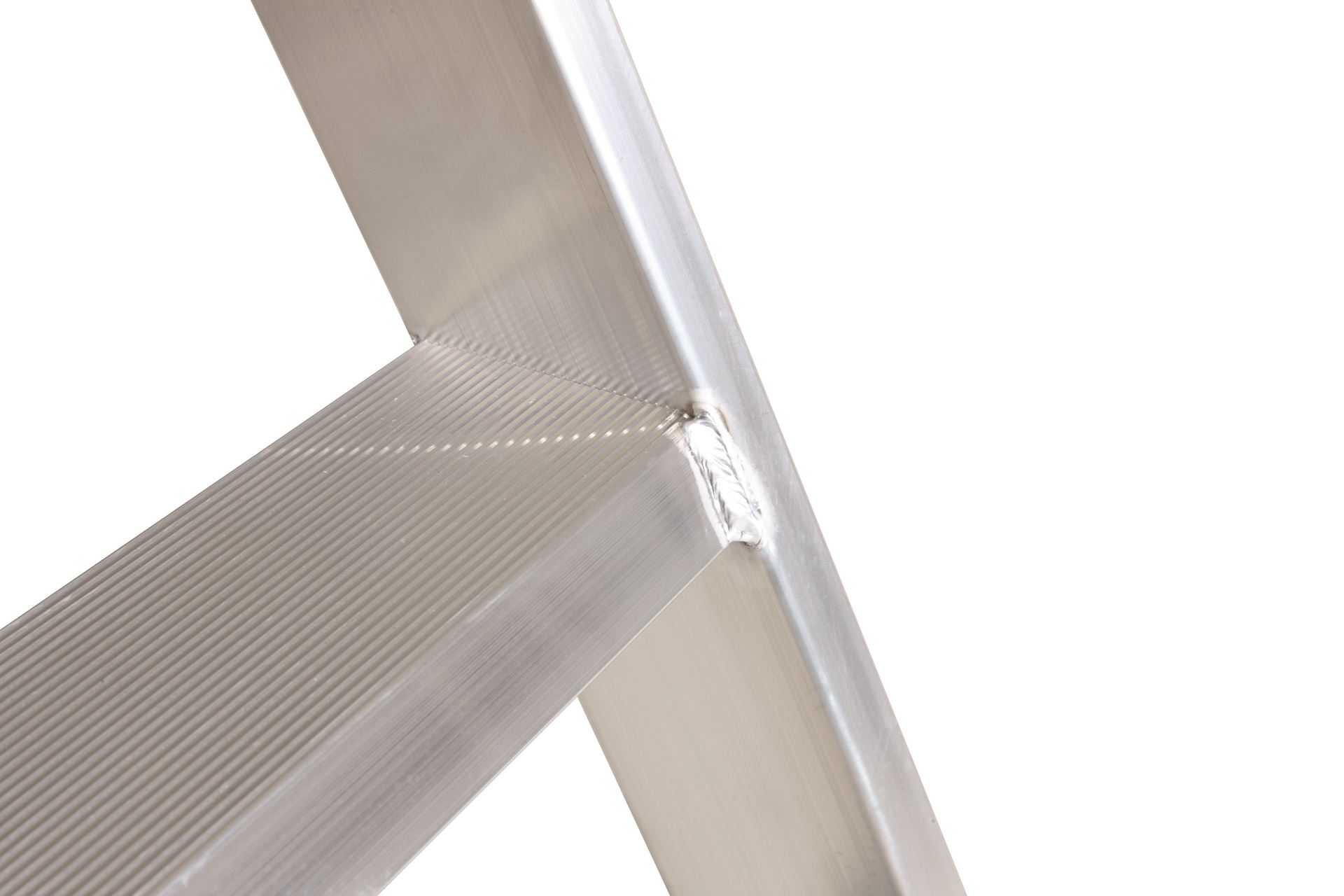 Escalo sparta aluminium - Industriële aluminium trapladder met beugel - 4 treden Ind-Trapladder-sparta-4tr-Met-beugel