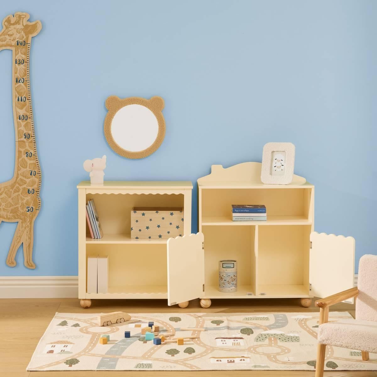 Groeimeter-Giraffe-36x140cm-beige