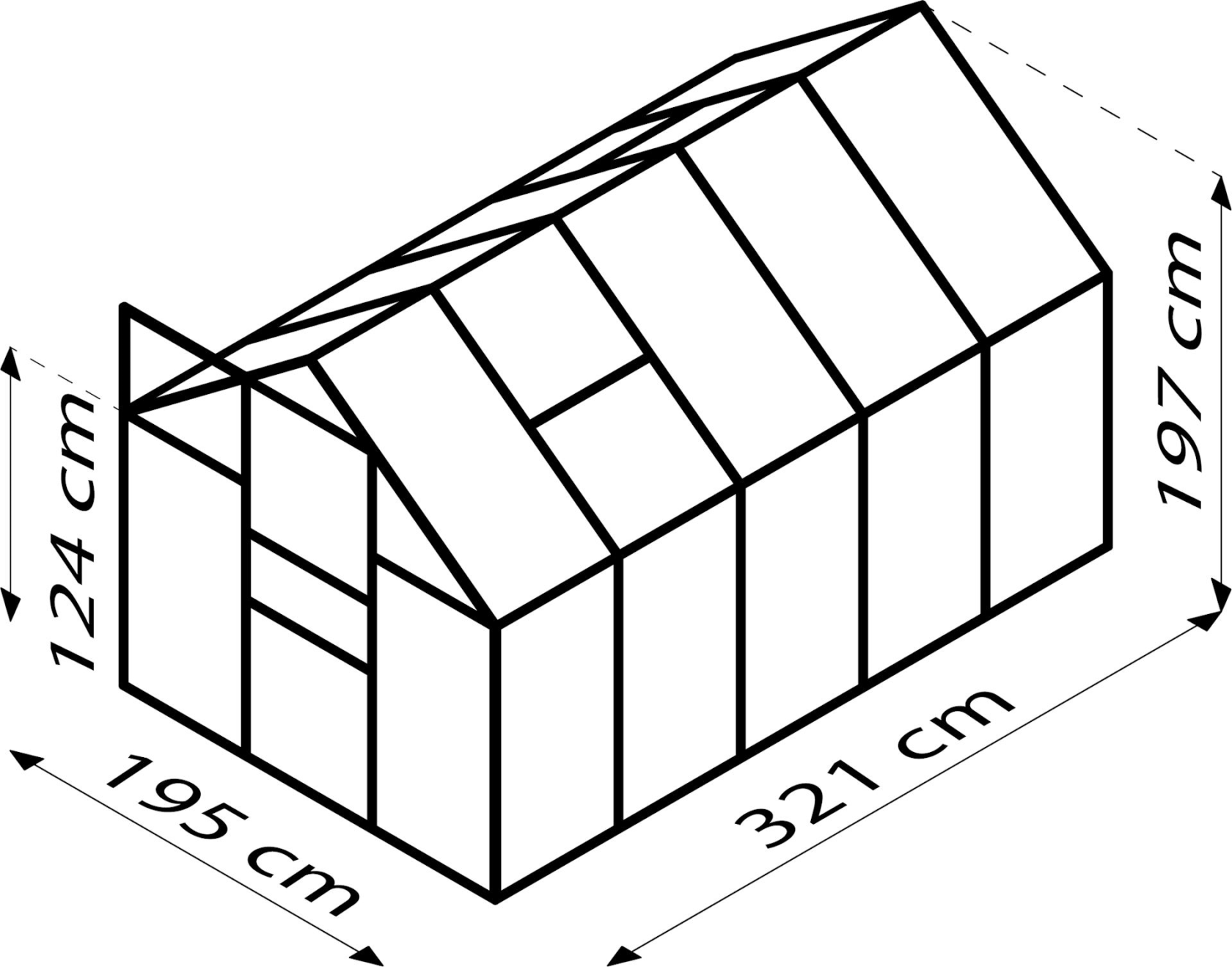 Vitavia Venus serre - 6,2m² - Zwart