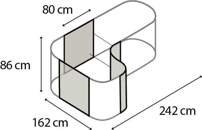 Uitbreiding-Curve-858-robijnrood-H85-8-cm