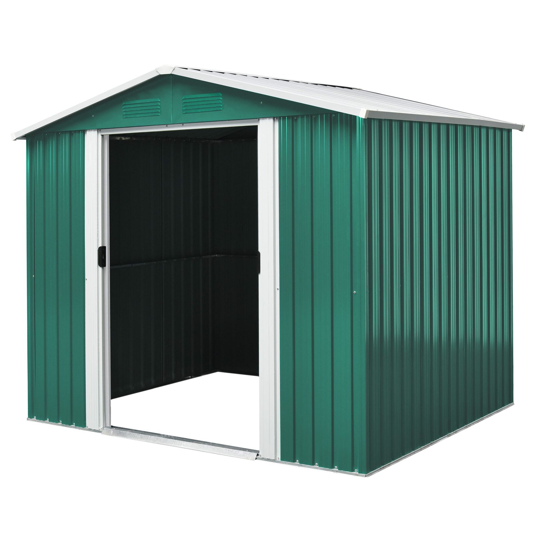 Tuinberging-Koln-II-86-dennegroen-creme-Tuinberging-metaal-B226-x-L162-x-H190-cm