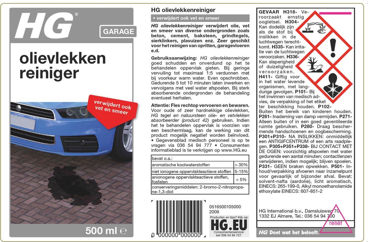 hg-olievlekkenreiniger