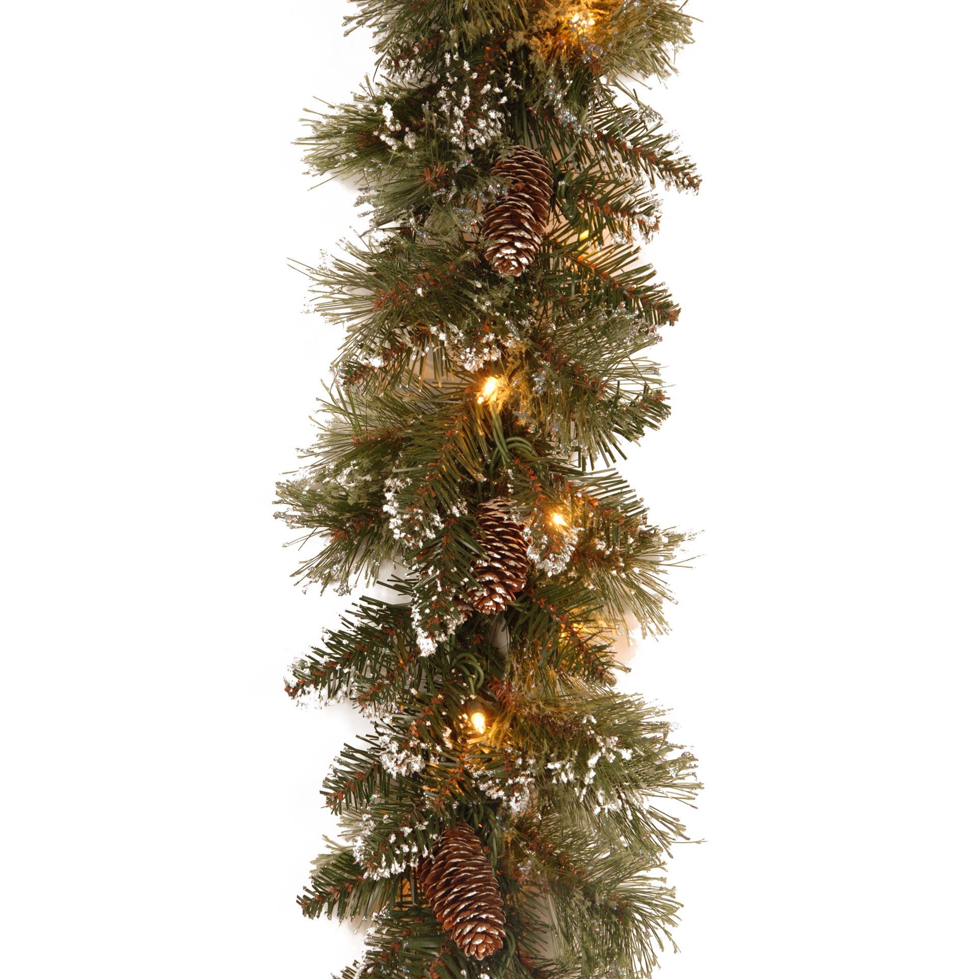 Glittery-Bristle-garland-l274cm-d25cm-50L-Battery