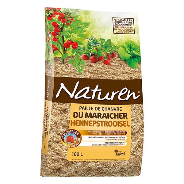 Substral Naturen Hennepstrooisel - 100 Liter - 100% Natuurlijk