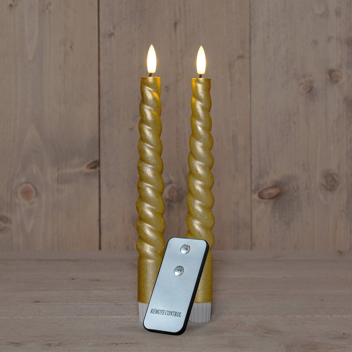 Dinerkaars-swirl-H23cm-2stuks-goud