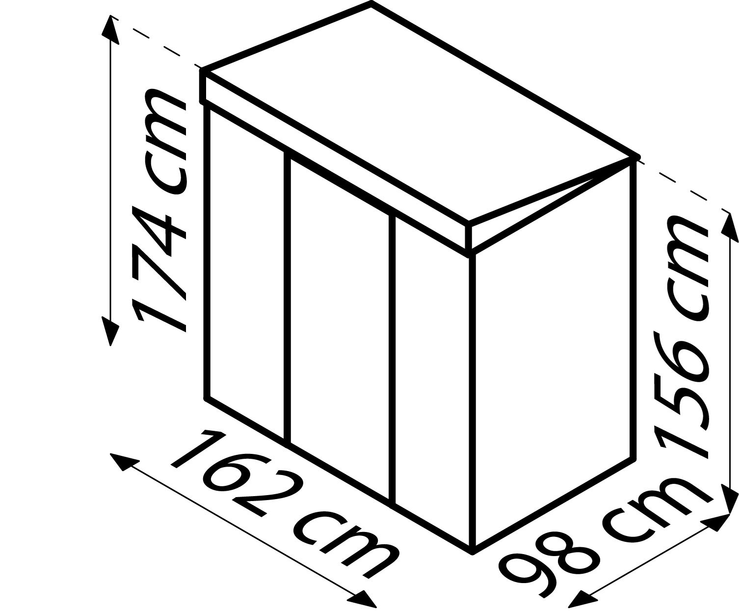 Tuinberging-Leipzig-II-64-antraciet-matt-Tuinberging-metaal-B162-x-L98-x-H174-cm