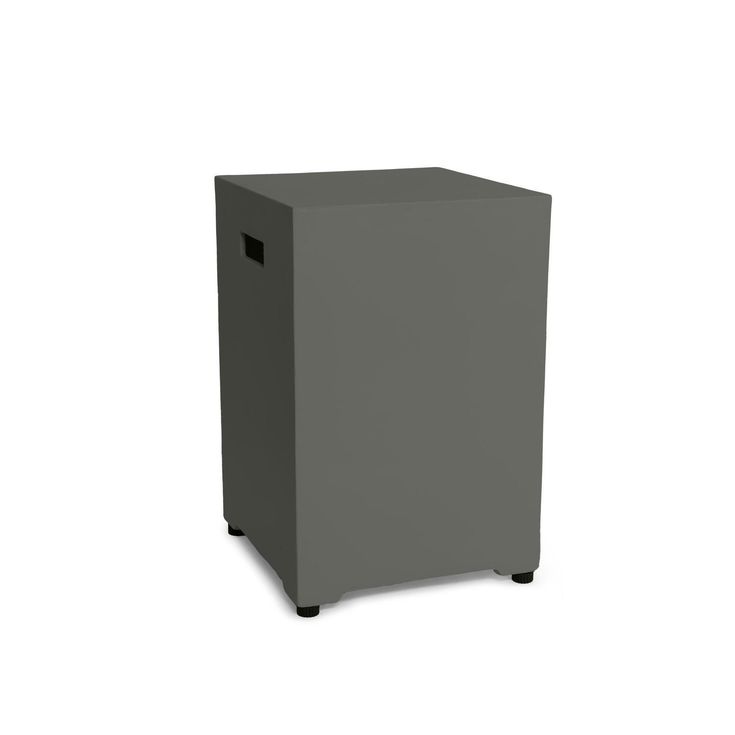 Happy Cocooning Enclosure Square Side Table - Smokey Anthracite - 40 x 40 x 55 cm - Composite