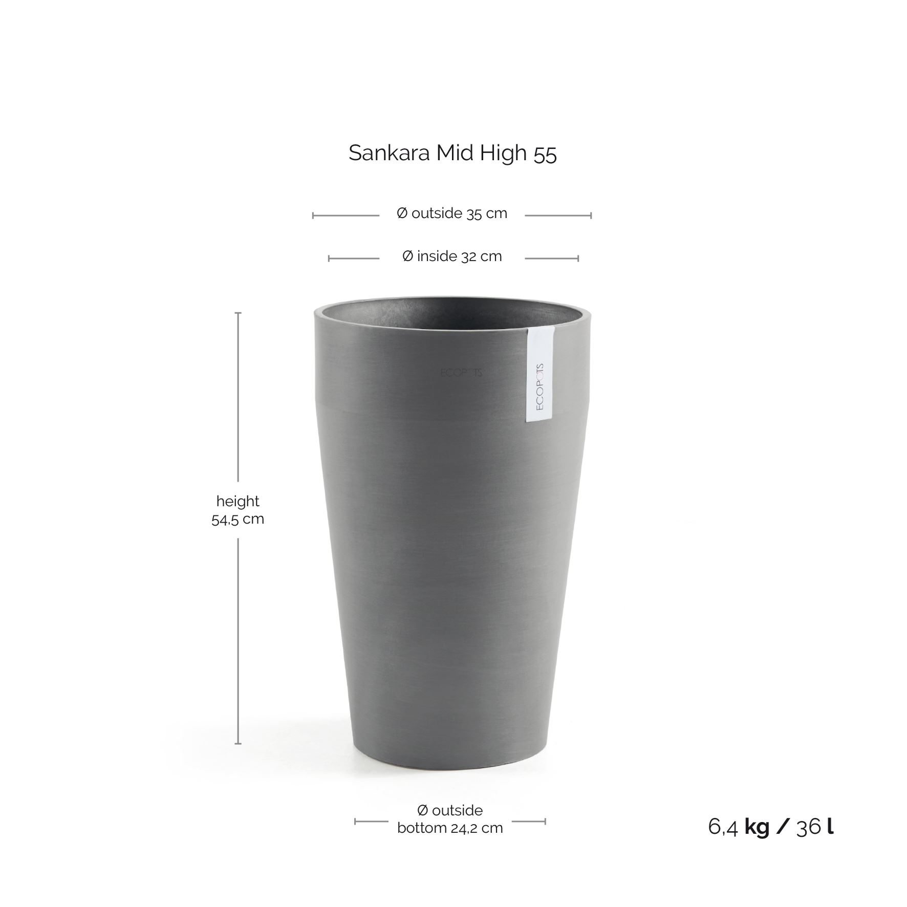 Ecopots-sankara-high-grey-35-cm-H55-cm