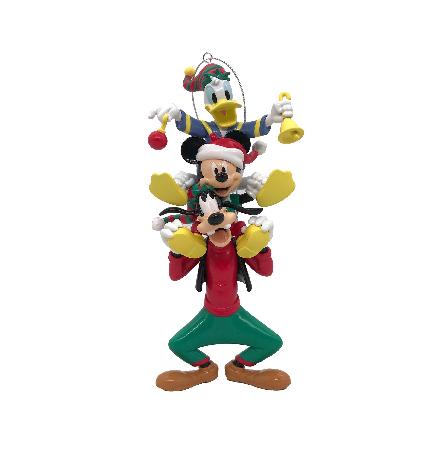 Kurt S. Adler - Disney© Christmas ornament - Mickey Mouse, Goofy & Donald Duck - 10 cm