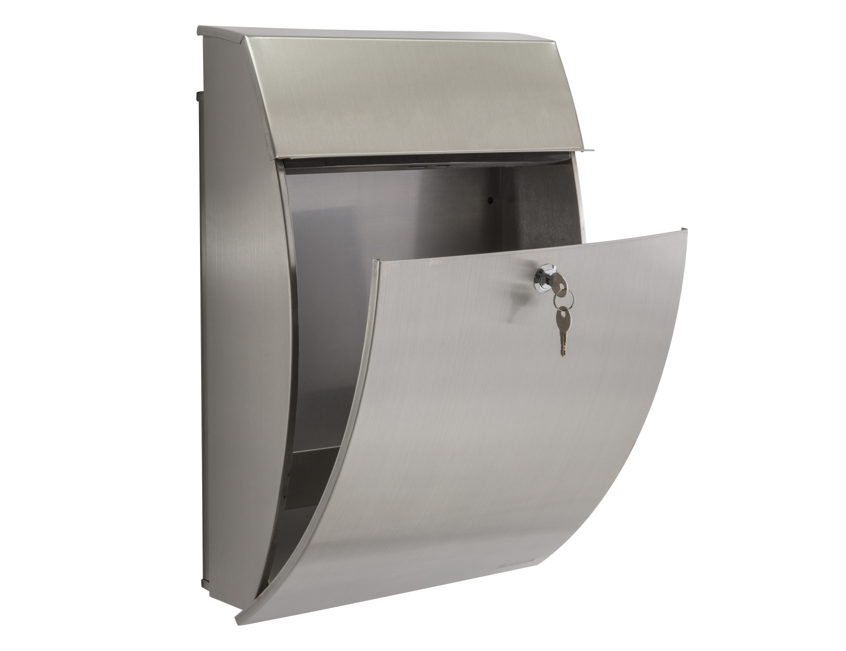 Practo Garden new york inox - Brievenbus in inox - 15x32x48cm