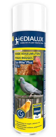 Edialux For Mite spray - against blood lice in birds - 500ml