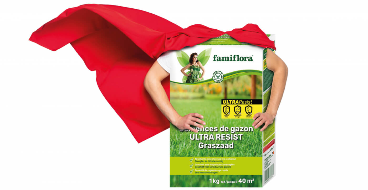 Famiflora Ultra Resist graszaad met supermancape