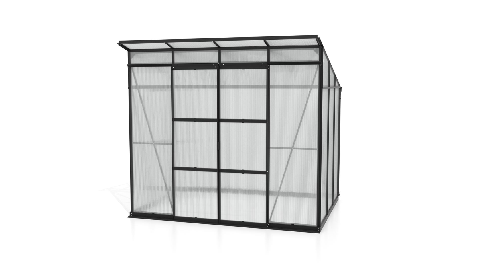 Vitavia Playa serre - 5,9m² - met 6 mm polycarbonaat - Zwart