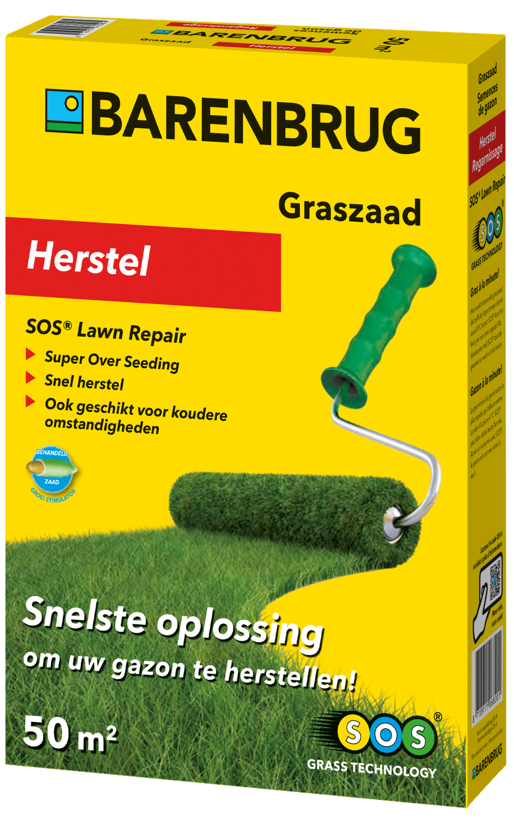 Barenbrug Récupération de semences de gazon - 1kg (SOS Lawn Repair coated)