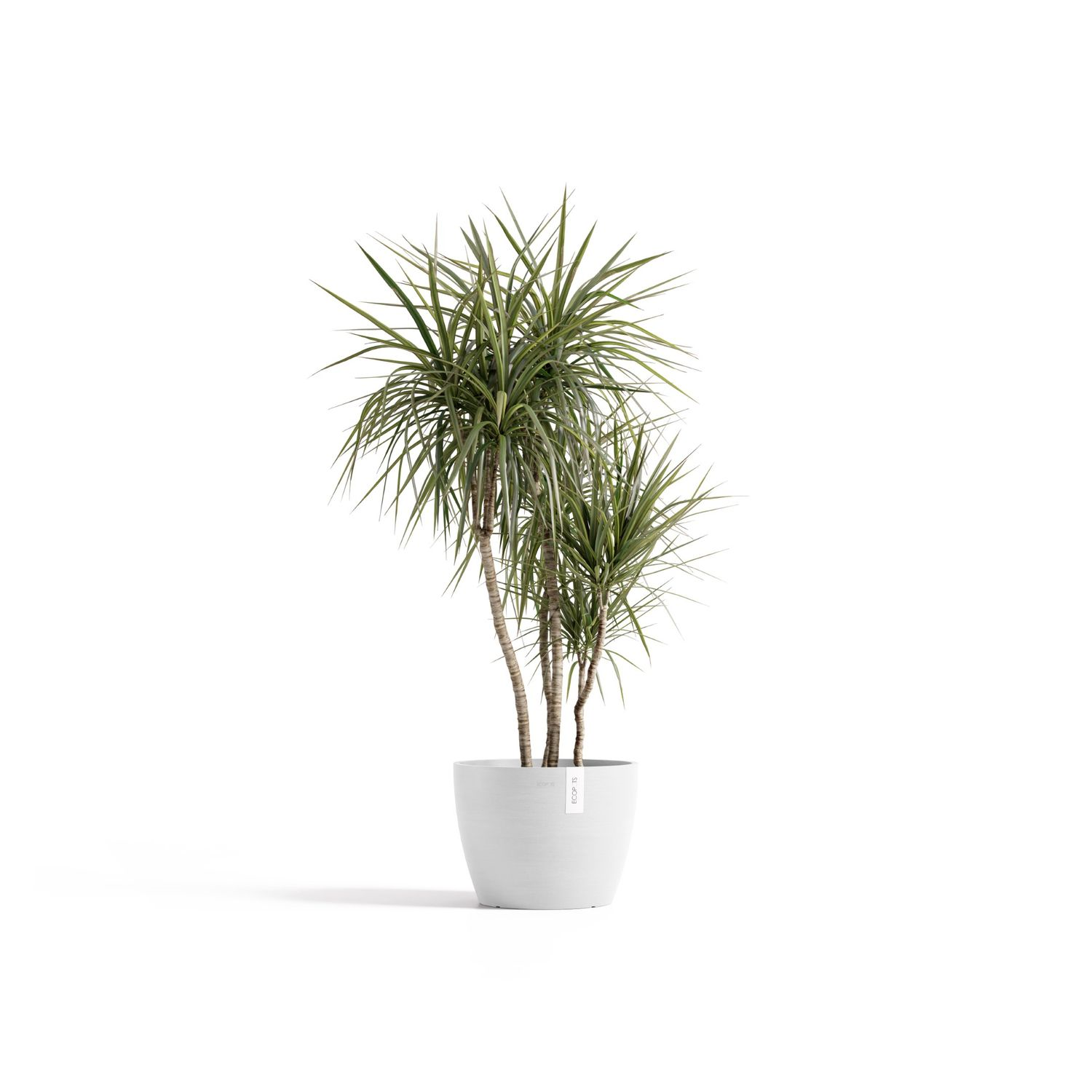 Ecopots bloempot Stockholm 45 - Rond - Pure White - Ø45 x H34,2 cm