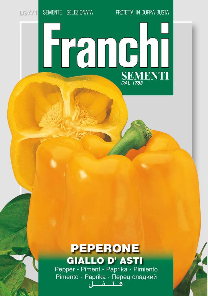 Franchi Sementi Paprika zaden - Peperone Giallo d' Asti