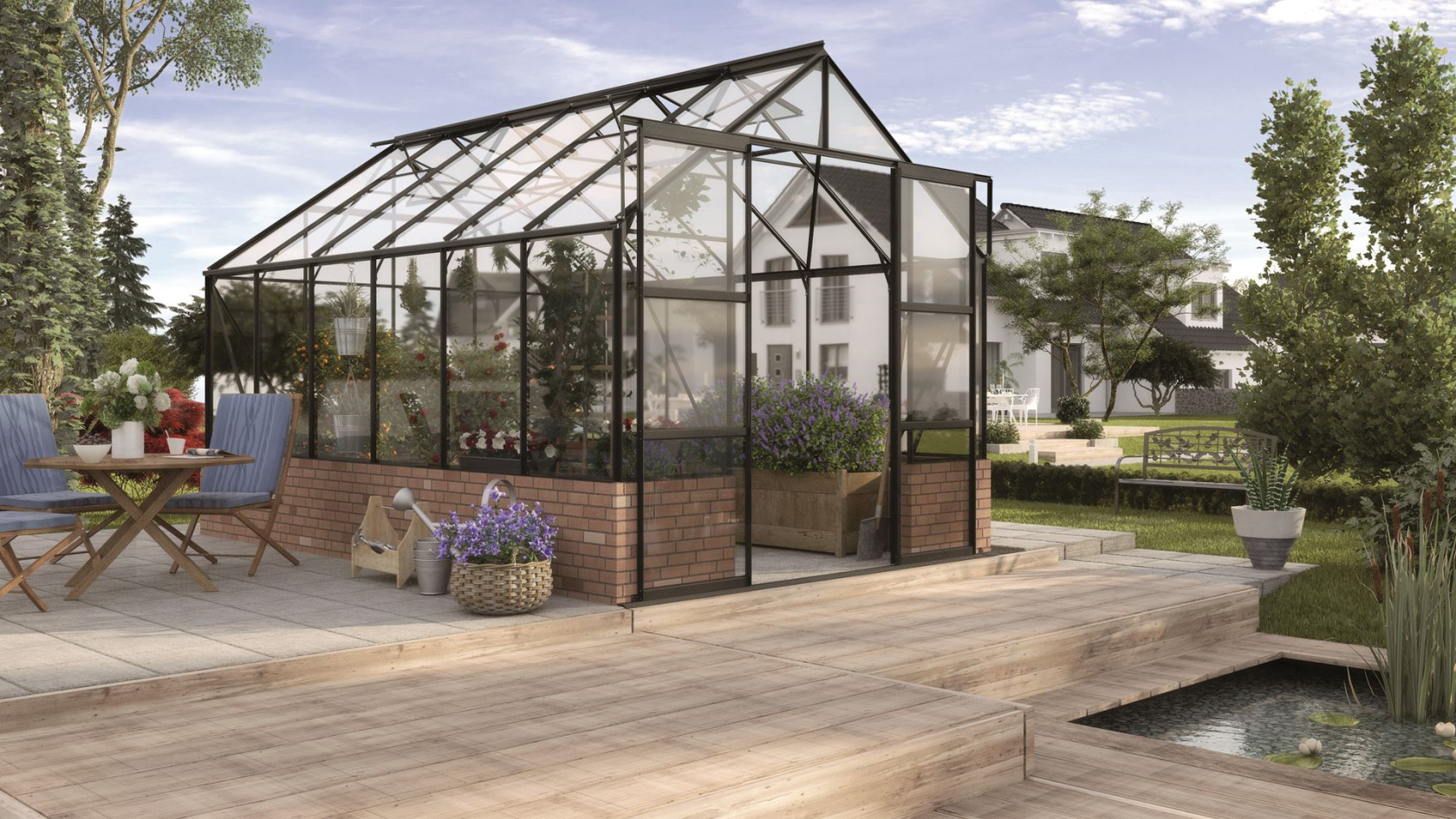 Vitavia Cassandra serre - 9,9m2 - Zwart