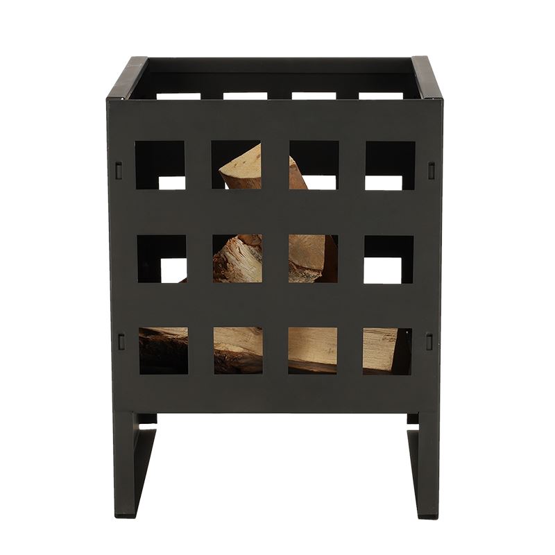 Esschert Design vuurkorf vierkant - 30,8x30,1x40,1cm - zwart Vuurkorf-vierkant-zwart-30cm