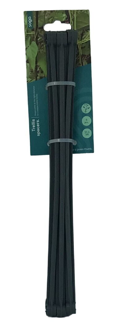 SOGO Trellis Klimframe Afstandhouders - 6 Stuks - 31,5 cm - Voor Ø10 mm Palen