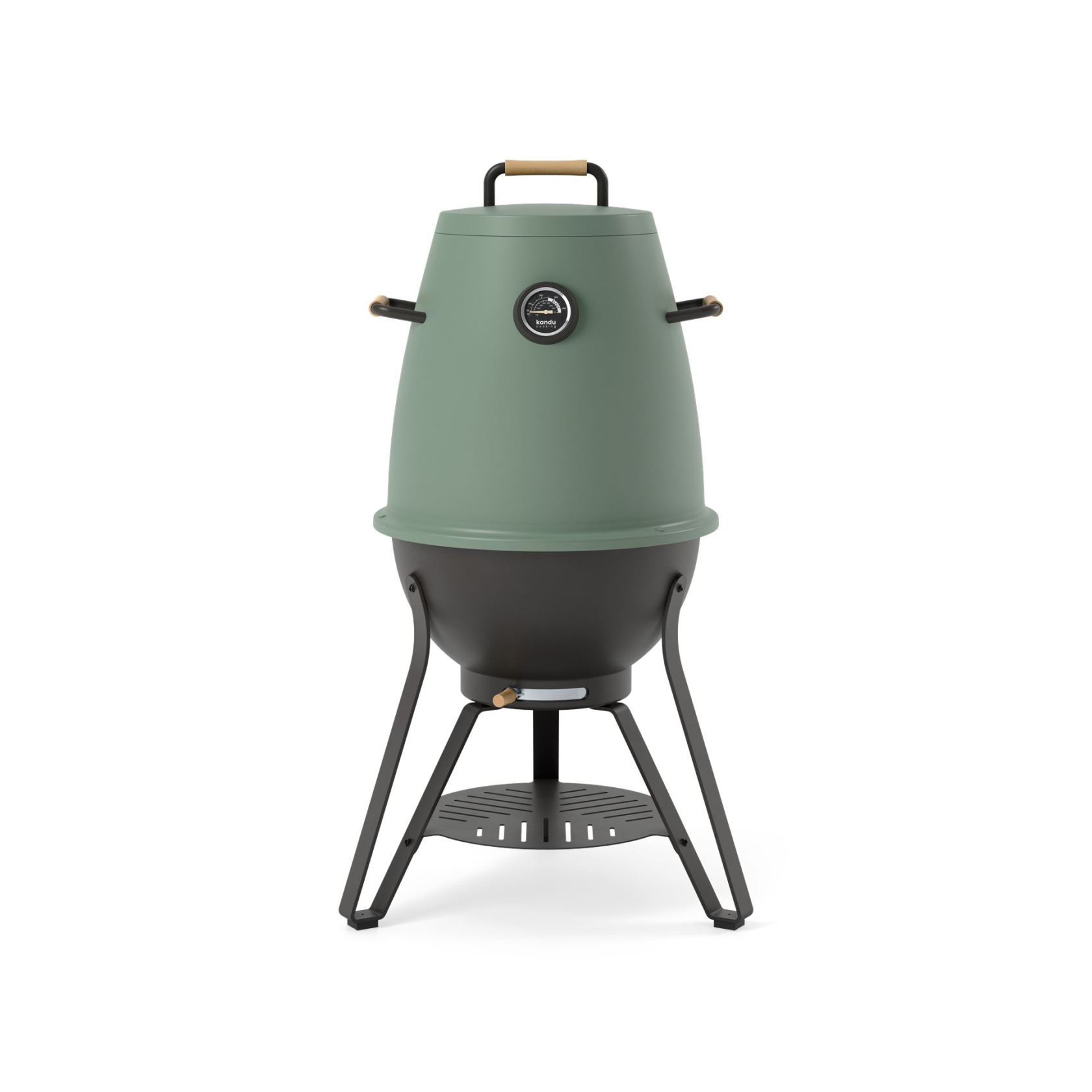 Kandu Cooking 41 charcoal grill - Jungle Green - Vertical Cooking BBQ - Ø58 x H95 cm