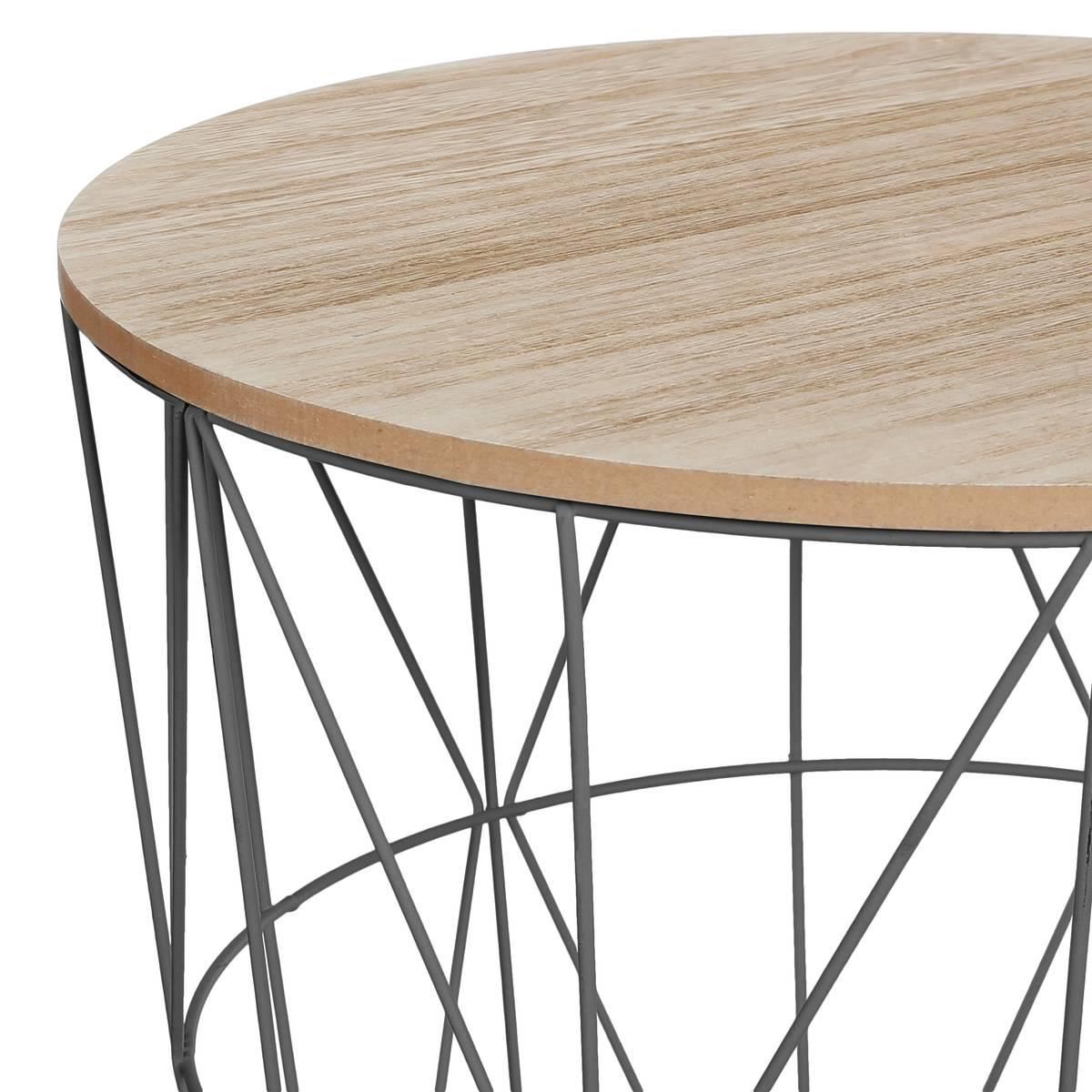 Bijzettafel-Kumi-D40xH41cm-zwart