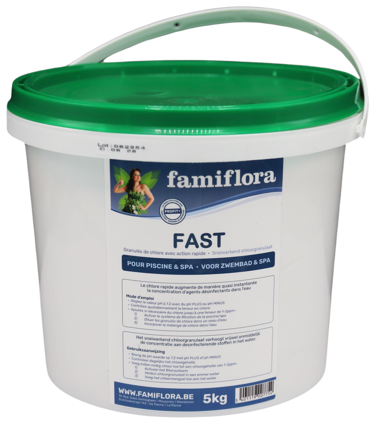 Famiflora Fast - snelwerkend chloorgranulaat 5kg