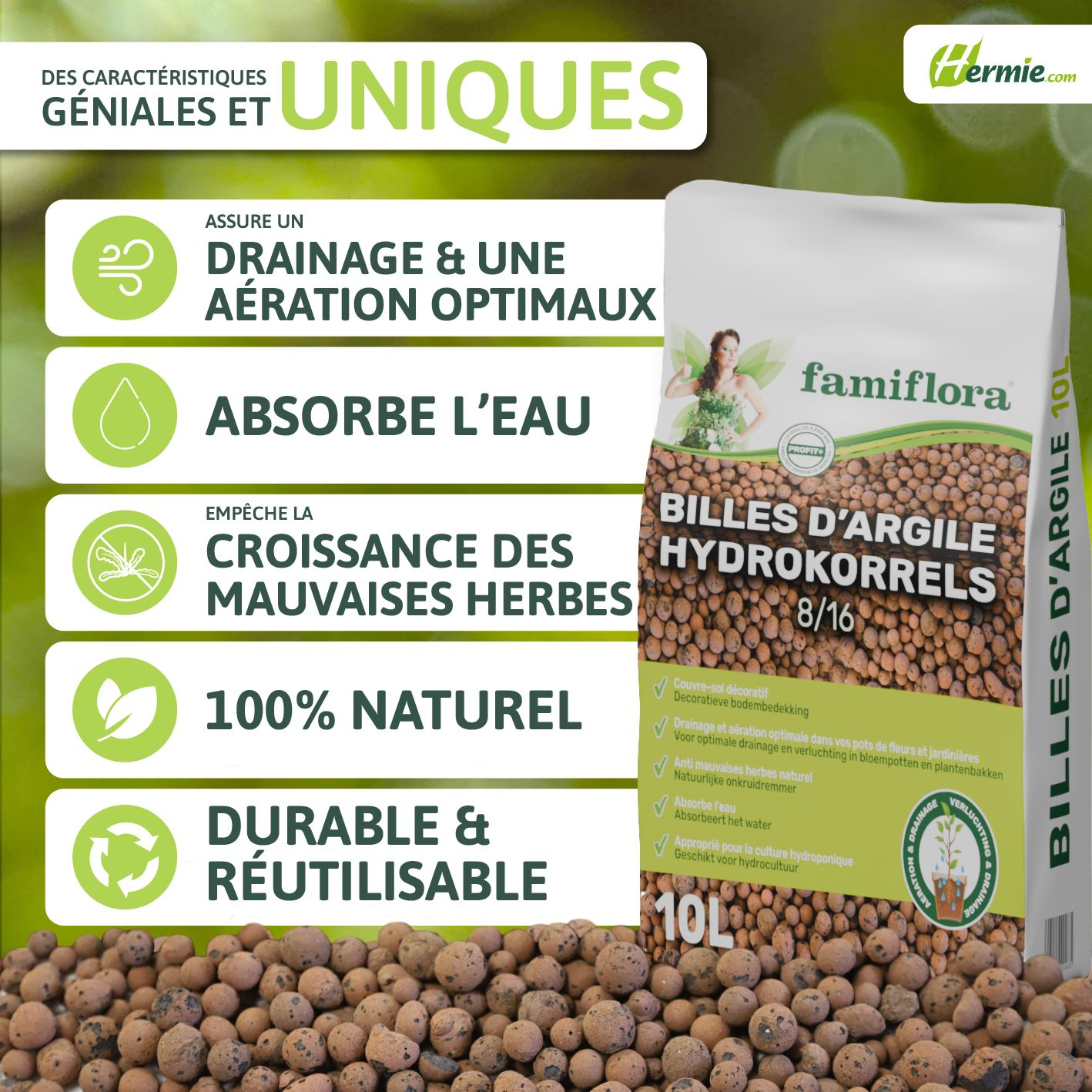 Famiflora Hydrokorrels - 10L