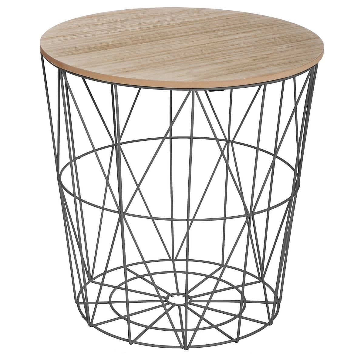 Bijzettafel-Kumi-D40xH41cm-zwart