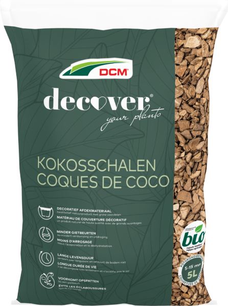 DCM Decover Coconut Shells 5L - Durable, decorative and practical