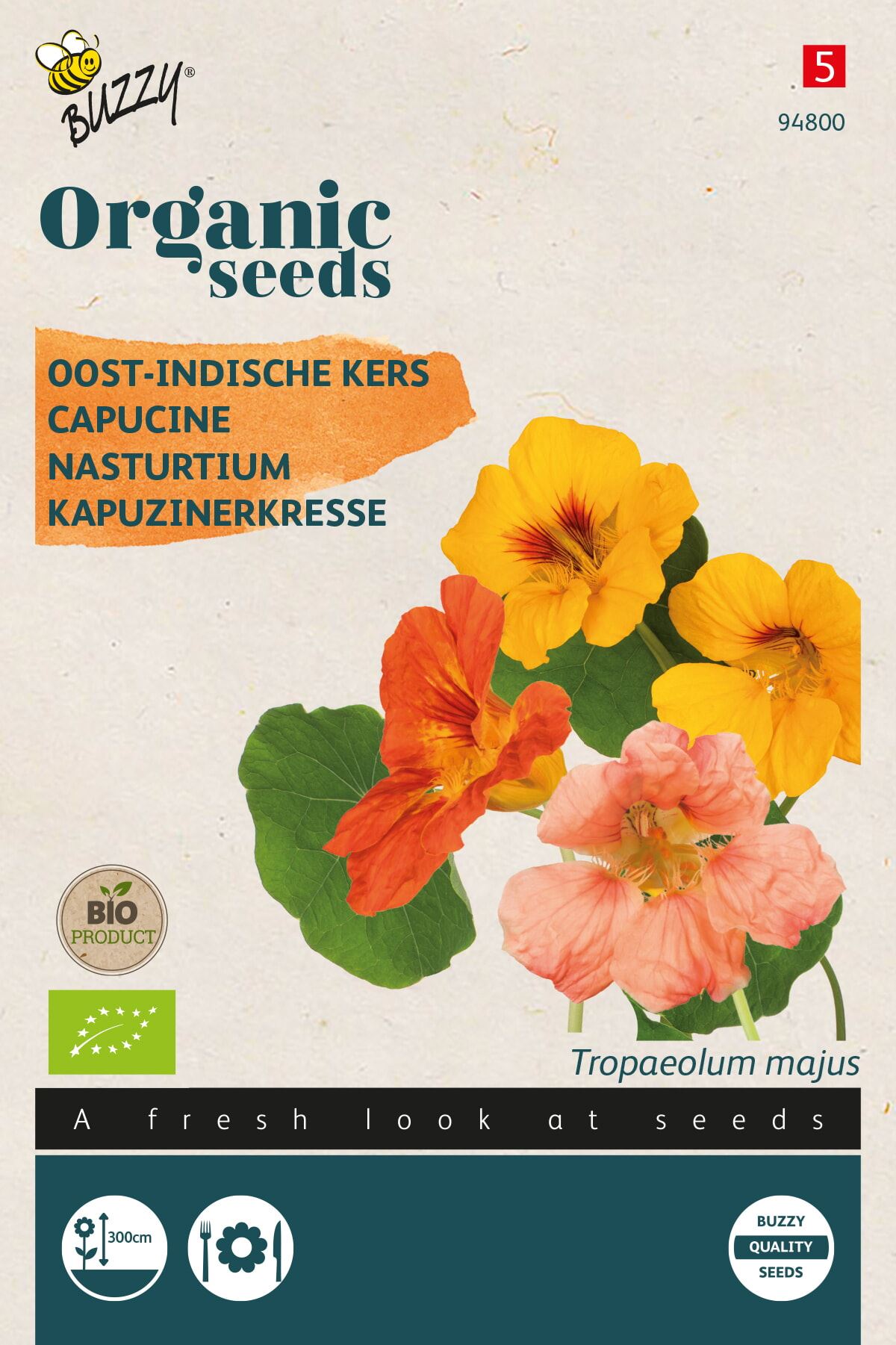 Buzzy® Bio Oost-Indische Kers zaden - hoge - gemengd