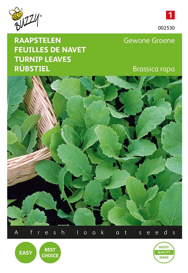 Buzzy® Raapstelen zaden - Groene 