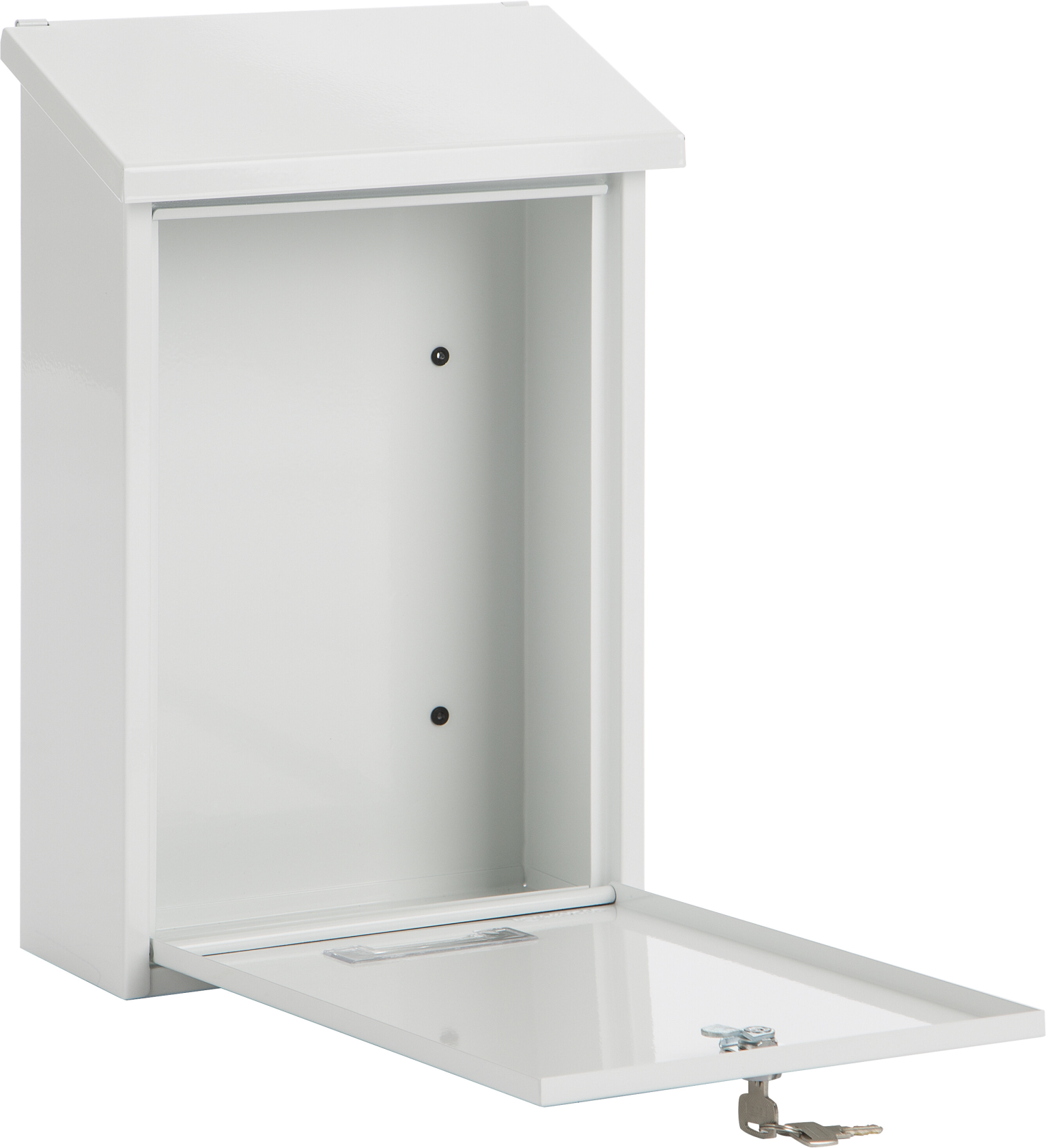 Practo Garden dublin wit wit - Brievenbus in gelakt staal - 10x25x39,6cm