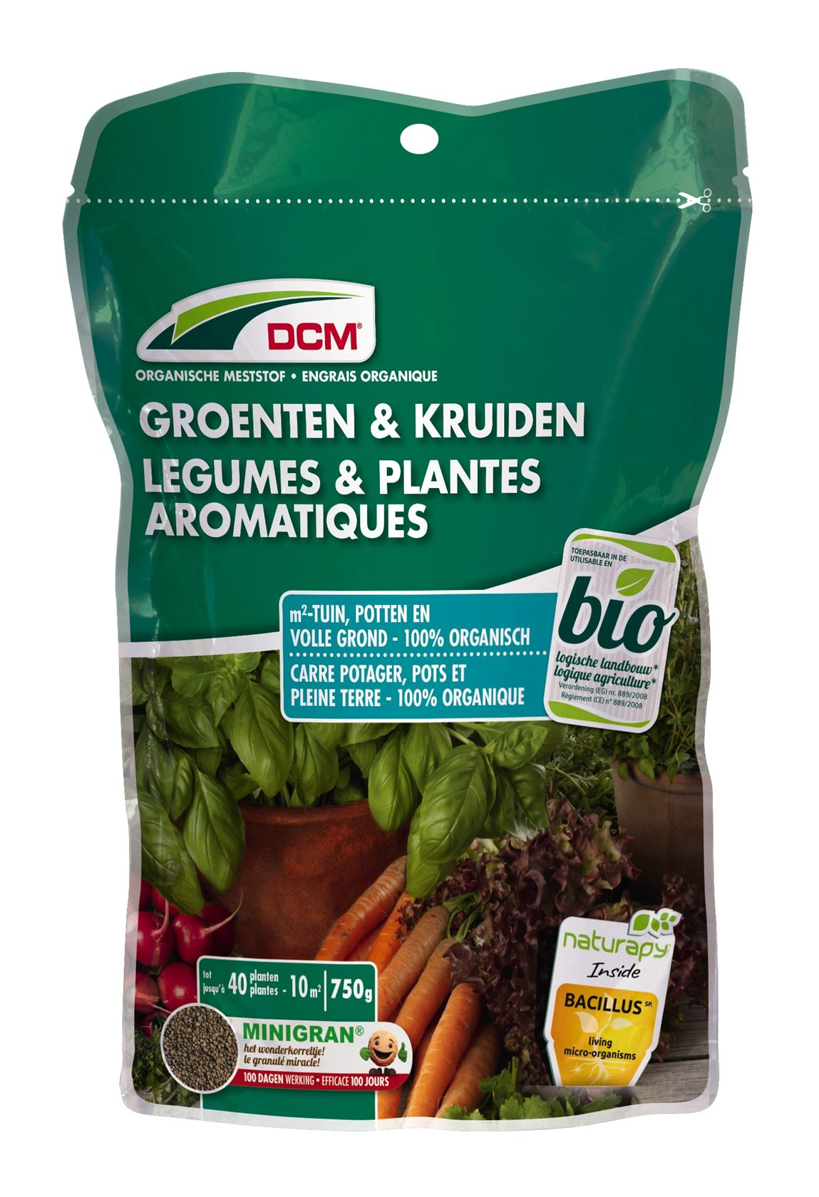 DCM engrais pour légumes et herbes - 750 g - bio