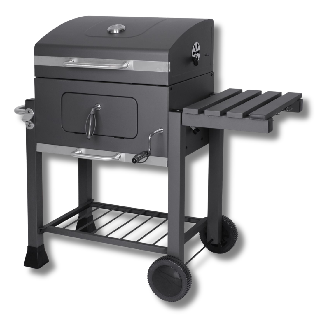Famiflora Charcoal BBQ Illinois - Surface de grillade 55x41cm - Avec thermomètre