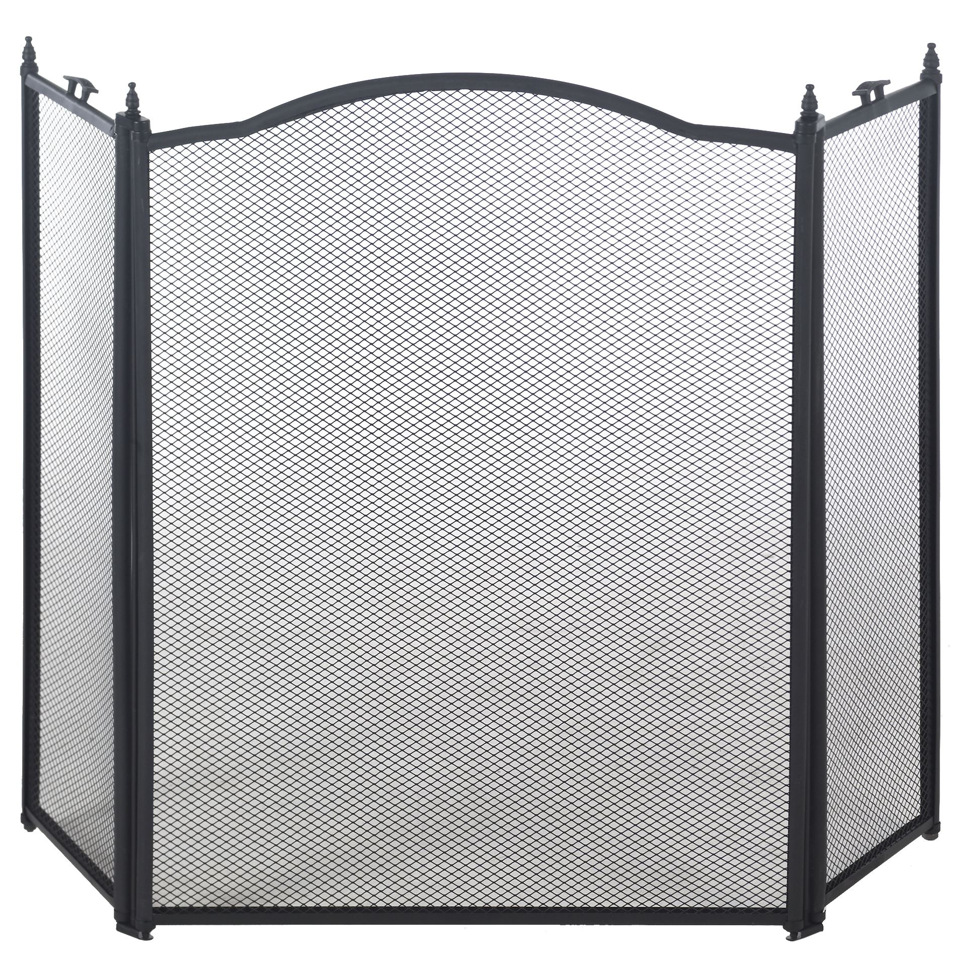 Haardscherm-classic-zwart-96x62cm