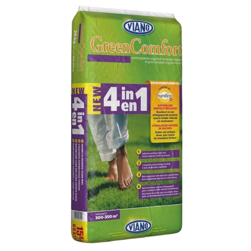 Viano gazonmeststof 20kg voor 350m² - 4-in-1