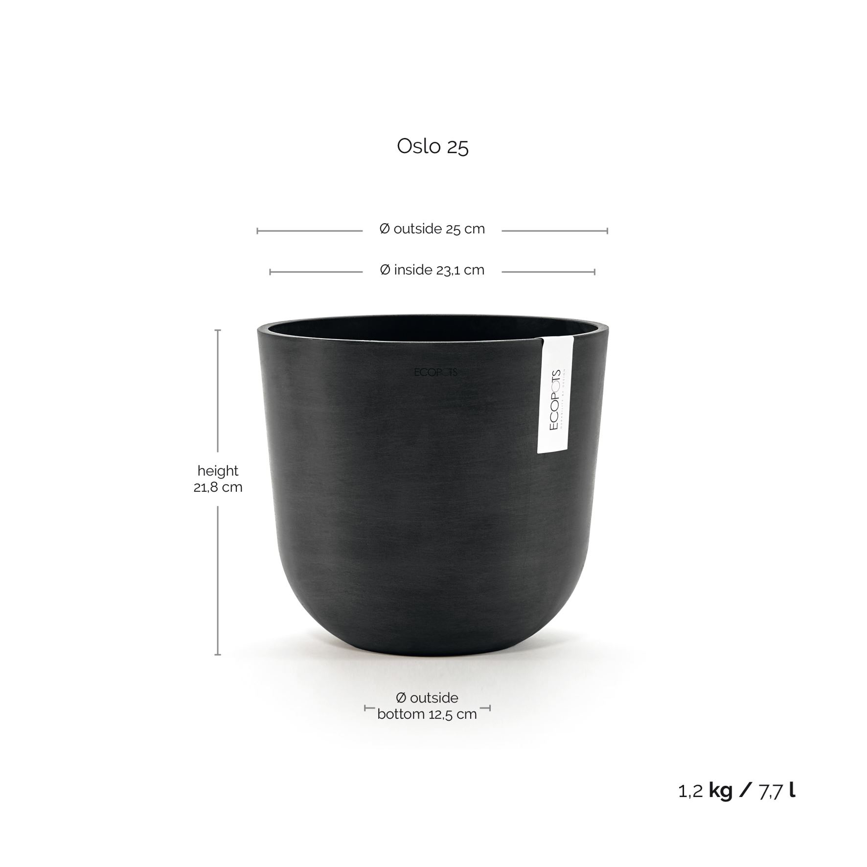 Ecopots-oslo-dark-grey-25-cm-H21-8-cm